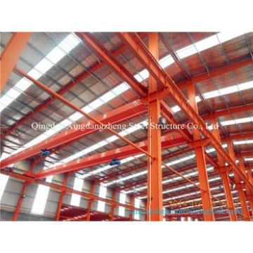 Prefab steel warehouse metal framework materials with crane