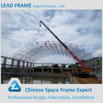 Customized long span steel space frame swimming pool canopy