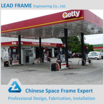 good price steel structure space frame for gas station canopy