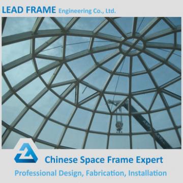 Q345B Steel Structure Dome Glass Roof