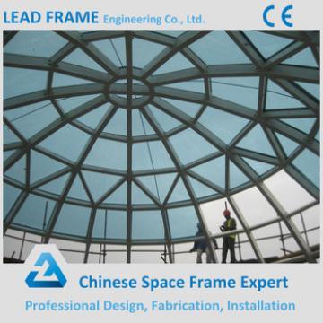 Prefab Steel Frame Building Skylight Glass Roof Dome