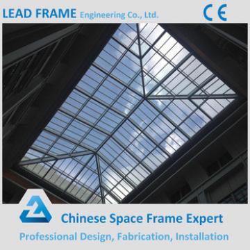 LF China Supplier Prefab Light Structure Glass Atrium Roof