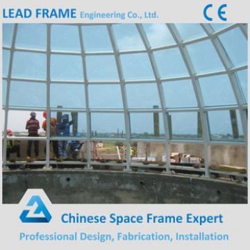 Curved Tempered Laminated Building Glass Roof With Steel Frame