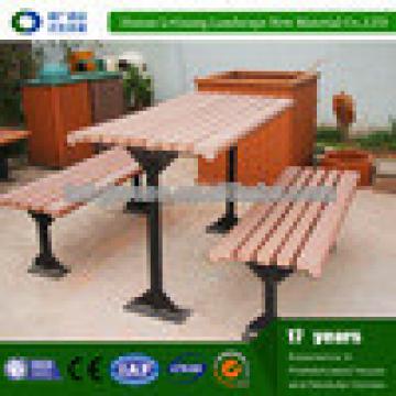 Hot sale wpc rectangle collapsible large wood bench furniture