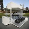 modular hydralic opening system container coffee kiosk booth design