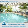 Galvanized steel roof truss for fiberglass swimming pool