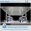 prefab bolt-join space frame gas station canopy metal roof