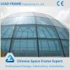 Long span steel frame for glass roof
