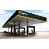 Econonical Light Steel Space Frame Gas Station Canopy