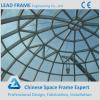 Long span glass dome cover