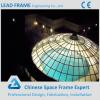 Easy assembly space frame dome glass roof