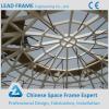 Light Weight Frame Structure Building Tempered Glass Dome