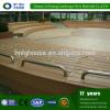 construction street public leisure metal frame wpc round outdoor bench