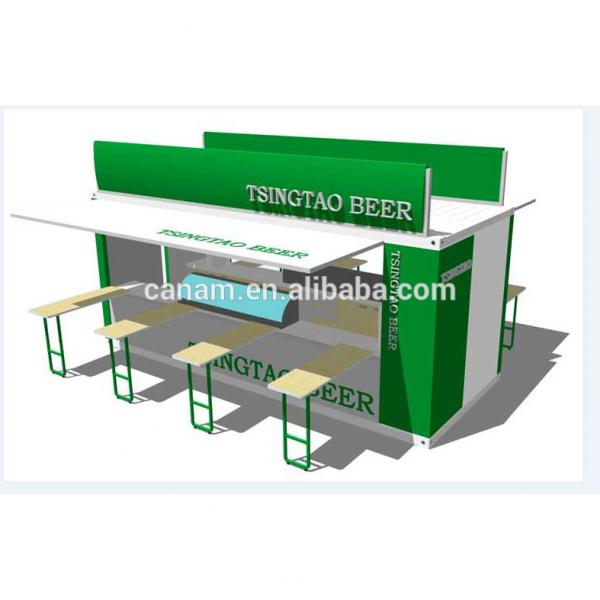 modular hydralic opening system container coffee kiosk booth design #2 image