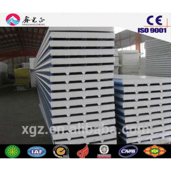 construction buildings materials EPS,rockwool,fiberglass sandwich panel #1 image