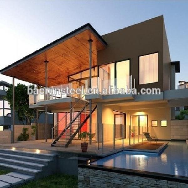 Luxury modern steel economic prefab house villa #1 image