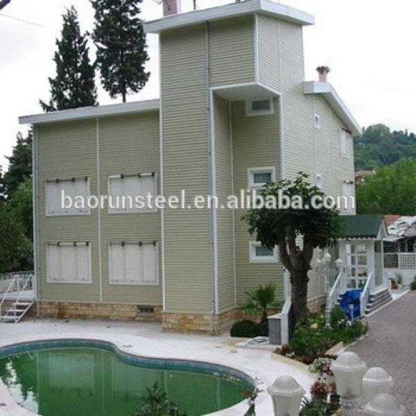 low cost cheap small steel frame house villa for sale #1 image