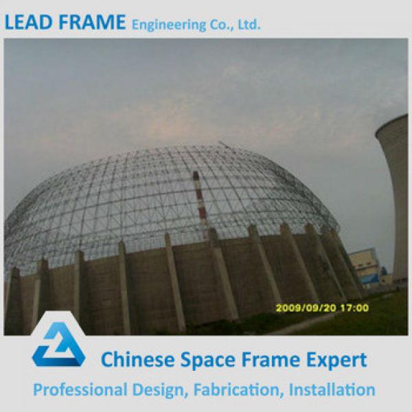 anti-corrosion high rise steel structure space frame coal shed #1 image