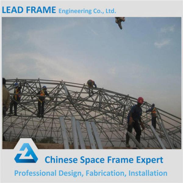 Bule Color Steel Space Frame Long Span Roof Prefabricated Hall #1 image