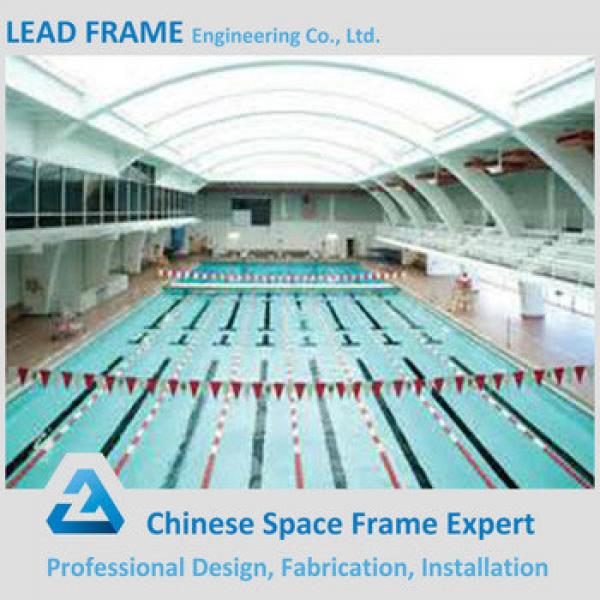 Prefabricated Steel Truss Structure Long Span Pool Cover With Frame #1 image