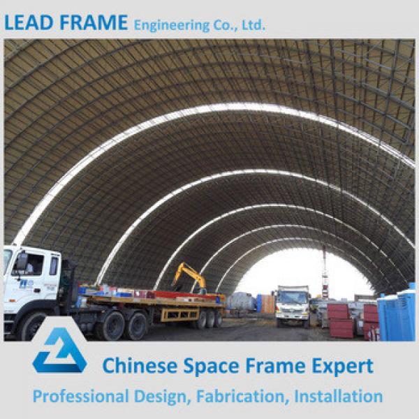 Prefabrication Large Span Frame Roof Truss Barrel Dry Coal Storage Shed for Power Plant #1 image