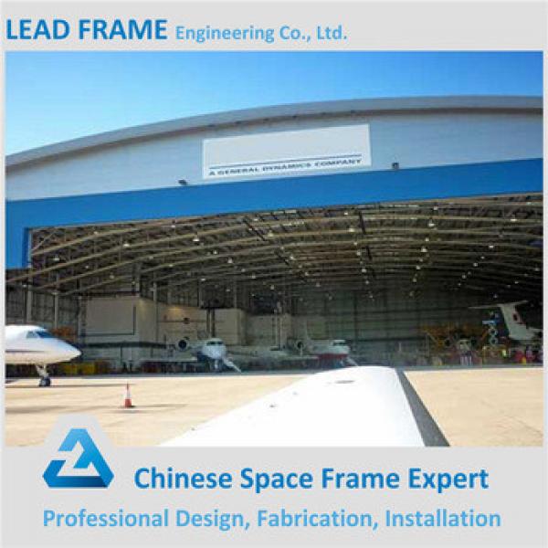 high standard design steel space frame aircraft hangar #1 image