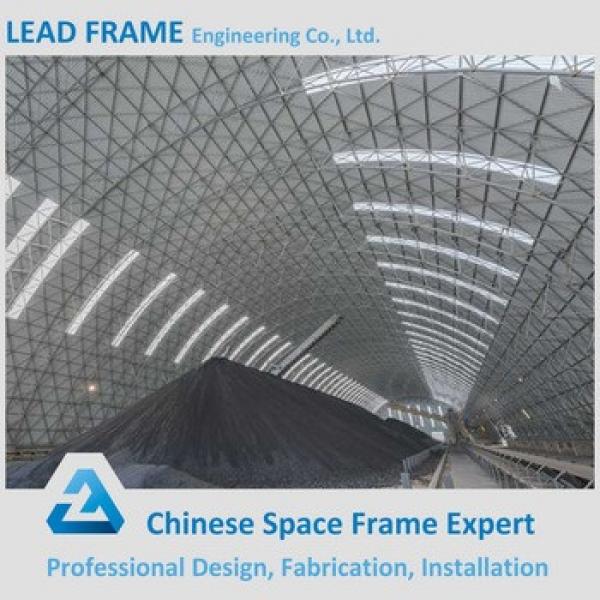 Prefabricated Barrel Steel Space Frame for Bulk Storage Shed #1 image