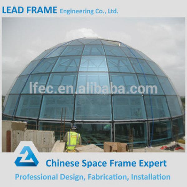 Solid glass roof dome steel structure building #1 image