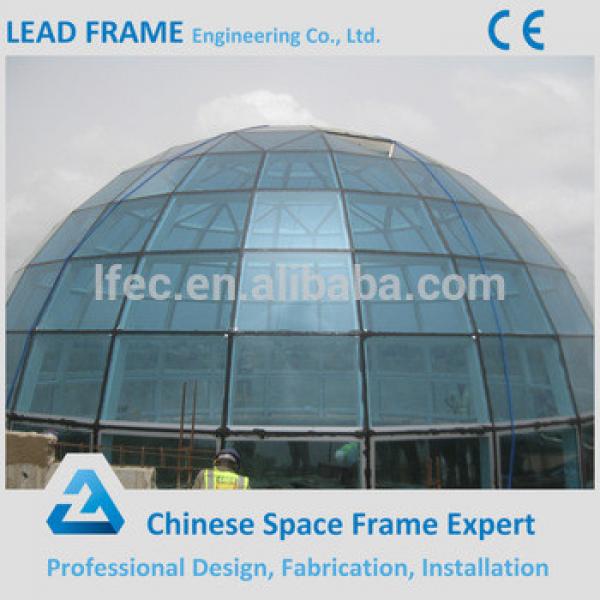 Steel structure dome tempered glass roof #1 image