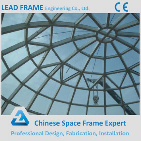 Cheap light steel frame structure tempered glass roof #1 image