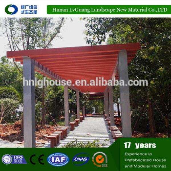 2016 Hot Sale Outdoor Gazebo Garden wood and plastic composite Pergola Modern Designs Supplier #1 image